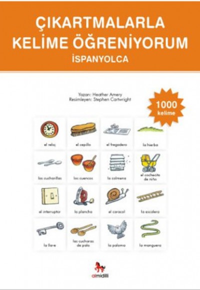 Çıkartmalarla Kelime Öğreniyorum - İspanyolca 1000 Kelime