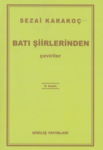 Batı Şiirlerinden Çeviriler