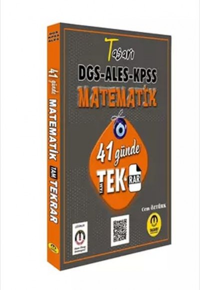 Tasarı Matematik 41 Günde DGS ALES KPSS Tekrar