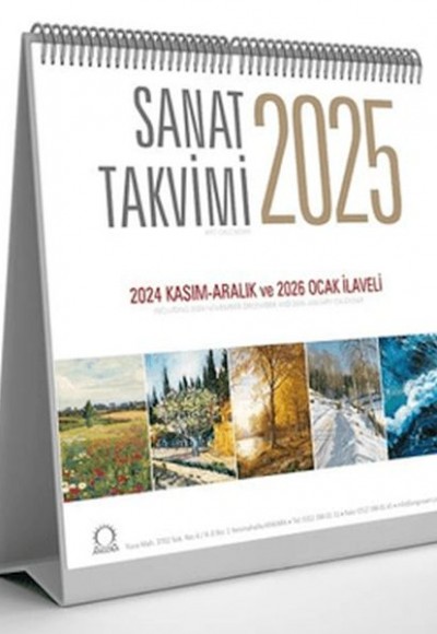 Sanat Takvimi 2025 Masa Takvimi