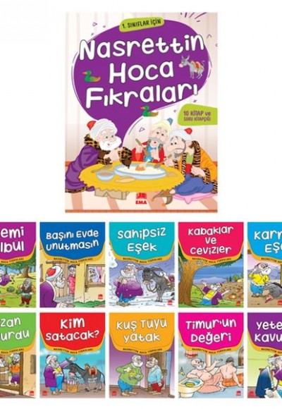 Nasrettin Hoca Fıkraları(10 Kitap+Soru Kitapçığı)