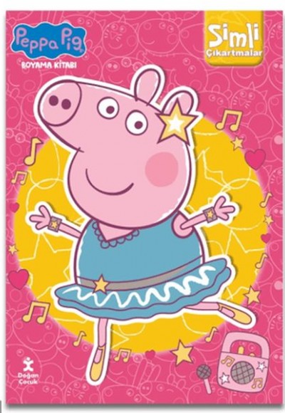 Peppa Pig Simli Çıkartmalı Boyama