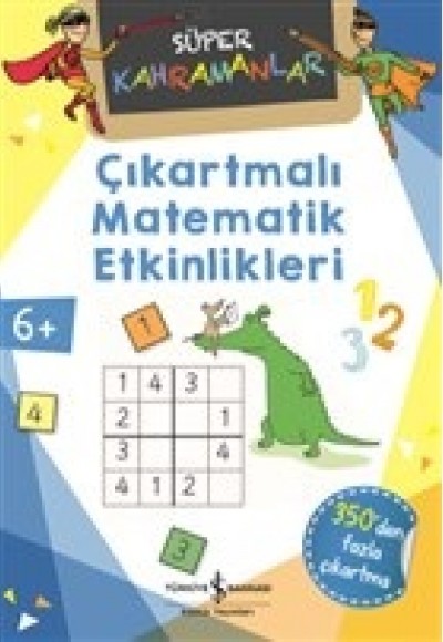 Çıkartmalı Matematik Etkinlikleri - Süper Kahramanlar