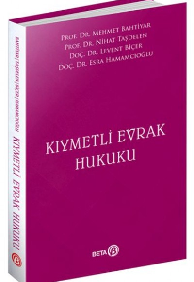 Kıymetli Evrak Hukuku