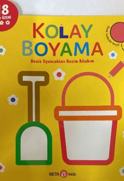 Kolay Boyama Deniz Oyuncakları Resim Kitabım