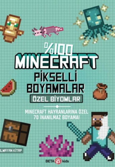 %100 Minecraft Pikselli Boyamalar Özel Biyomlar