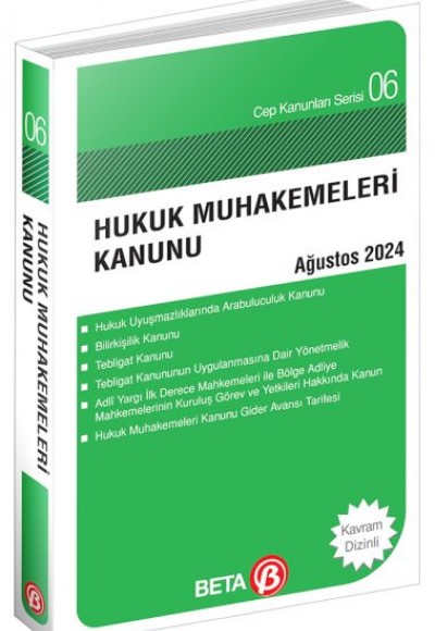 Cep Kanunları Serisi 06 - Hukuk Muhakemeleri Kanunu (Cep Boy)