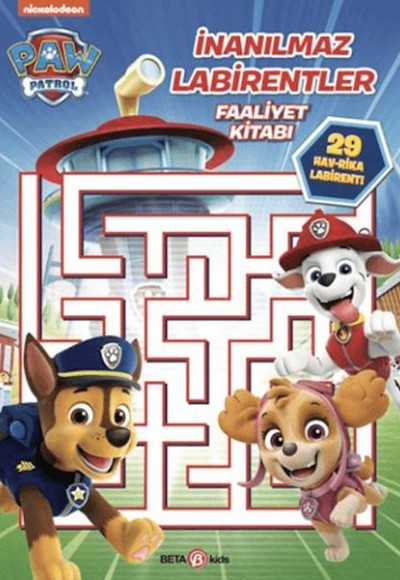 Paw Patrol - İnanılmaz Labirentler Faaliyet Kitabı