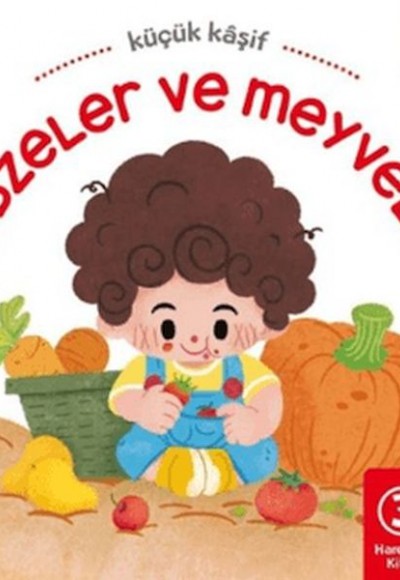 Hareketli Kitap 3d Küçük Kaşif  Sebzeler ve Meyveler