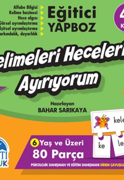 Kelimeleri Hecelerine Ayırıyorum - Eğitici Yapboz