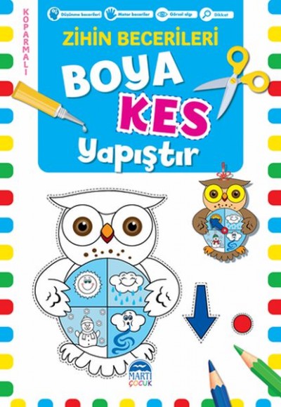 Boya Kes Yapıştır – Zihin Becerileri 5 Yaş