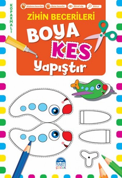 Boya Kes Yapıştır – Zihin Becerileri 4 Yaş