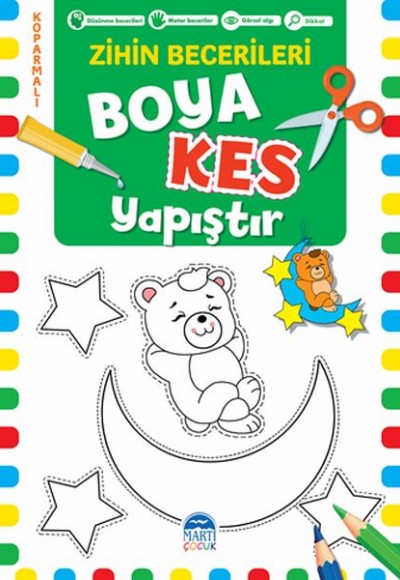 Boya Kes Yapıştır - Zihin Becerileri 6 Yaş