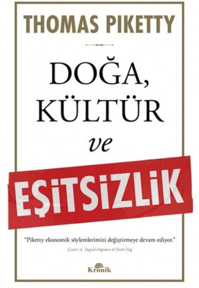 Doğa, Kültür ve Eşitsizlik