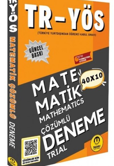 Tasarı 2025 TR YÖS Matematik 40X10 Çözümlü Deneme