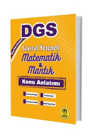 Tasarı Yayınları 2025 DGS Performans Sayısal Yetenek Matematik Mantık Konu Anlatımı