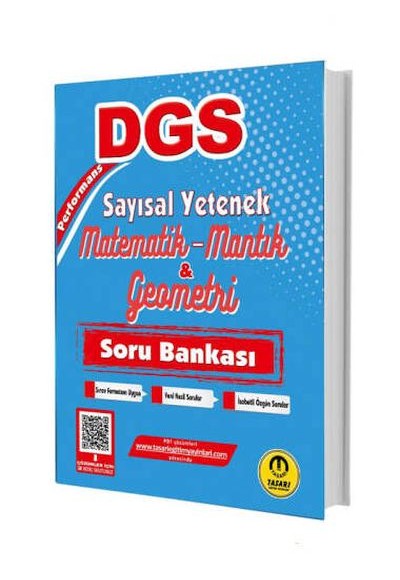 Tasarı Yayınları 2025 DGS Sayısal Yetenek Matematik Mantık Geometri Soru Bankası