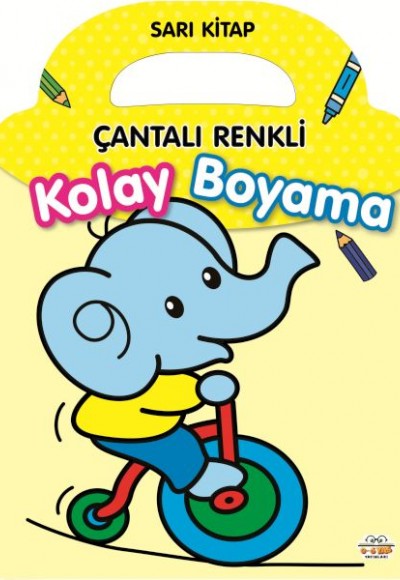 Çantalı Renkli Kolay Boyama- Sarı Kitap