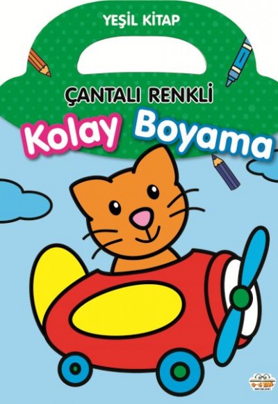 Çantalı Renkli Kolay Boyama- Yeşil Kitap