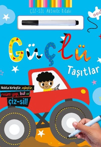 Çiz – Sil Aktivite Kitabı Güçlü Taşıtlar