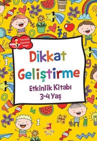 Dikkat Geliştirme - Etkinlik Kitabı (3-4 Yaş)