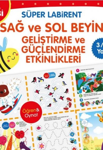 Sağ-Sol Beyin Geliştirme ve Güçlendirme Etkinlikleri - Süper Labirent