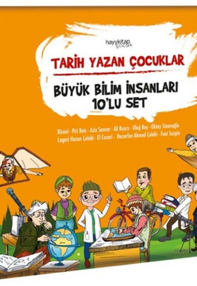 Tarih Yazan Çocuklar - Büyük Bilim İnsanları Seti - 10 Kitap Takım