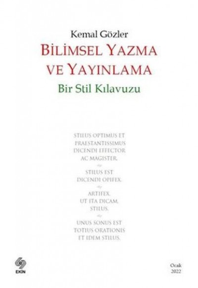 Bilimsel Yazma ve Yayınlama: Bir Stil Kılavuzu