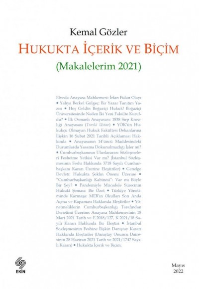 Hukukta İçerik ve Biçim