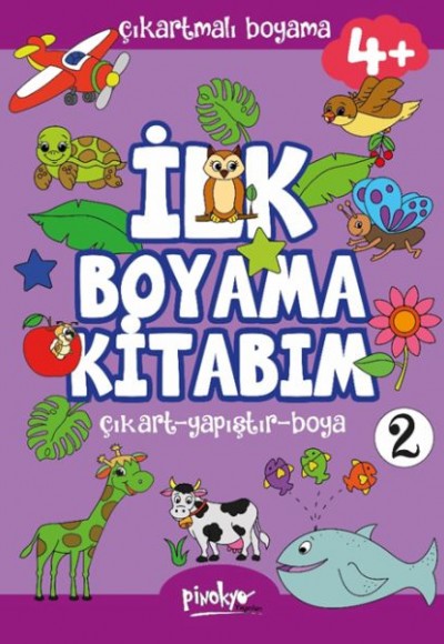 Çıkartmalı İlk Boyama Kitabım 4+ Yaş-2