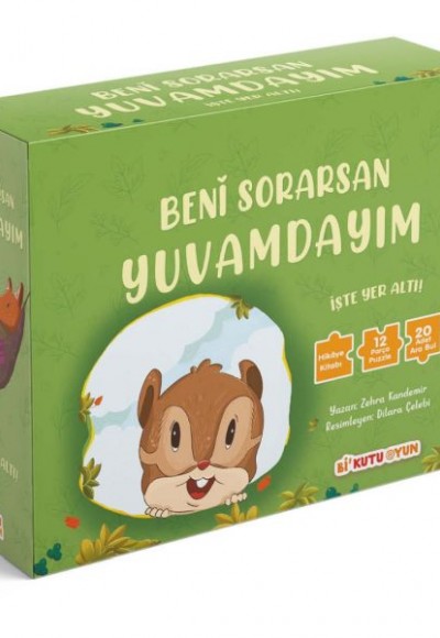 Beni Sorarsan Yuvamdayım-İşte Yer Altı! (Kitap ve Yapboz Seti)