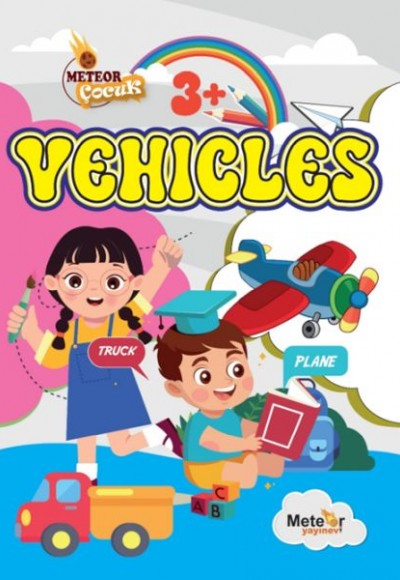 Vehıcles (Araçlar) Türkçe – İngilizce Boyama Kitabı