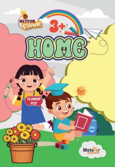 Homes (Ev Bölümleri) Türkçe – İngilizce Boyama Kitabı