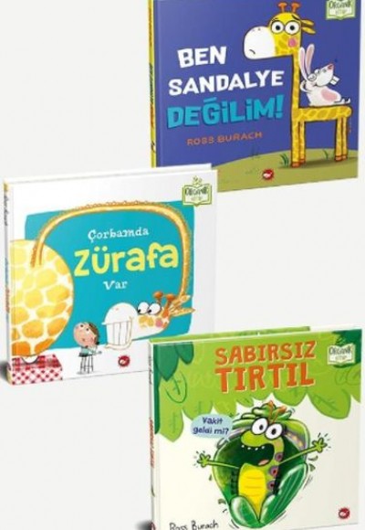 Hayvanlarla Eğleniyorum Set - Organik Kitap (3 Kitap Takım)