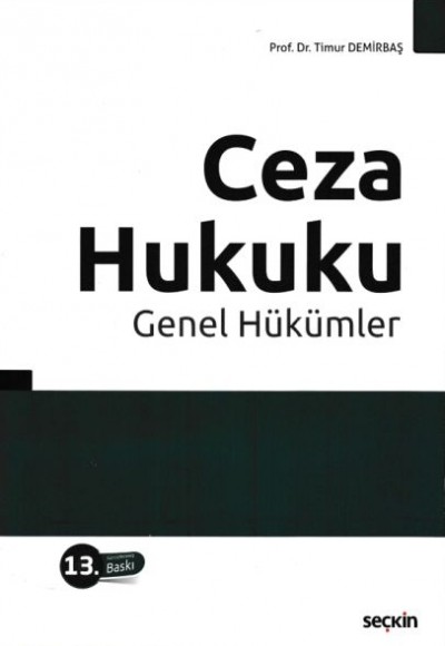 Ceza Hukuku Genel Hükümler