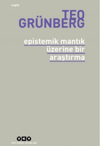 Epistemik Mantık Üzerine Bir Araştırma