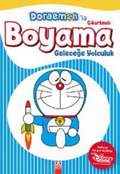 Doraemonla Çıkartmalı Boyama Geleceğe Yolculuk