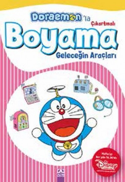 Doraemonla Çıkartmalı Boyama Geleceğin Araçları