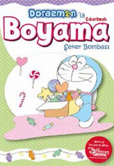 Doraemonla Çıkartmalı Boyama Şeker Bombası