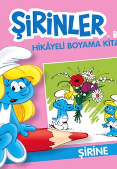 Şirinler İle Hikaye Boyama Kitabı - Şirine