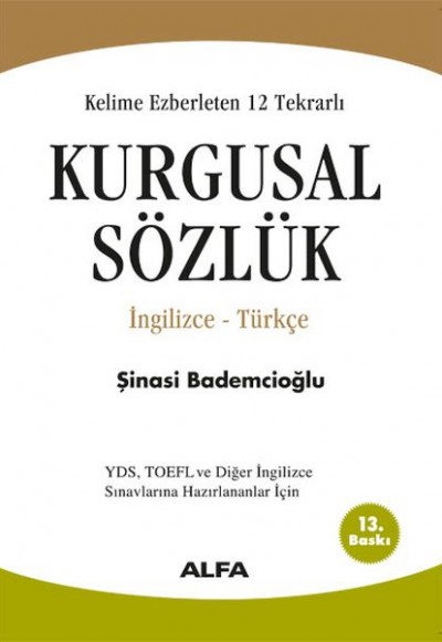 Kelime Ezberleten 12 Tekrarlı Kurgusal Sözlük İngilizce-Türkçe