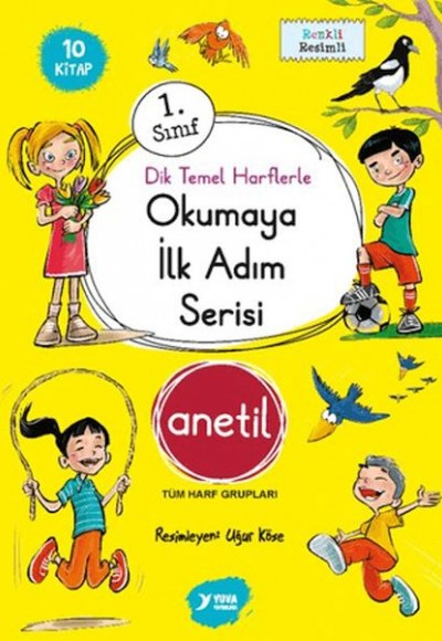 Okumaya İlk Adım Serisi Anetil Düz Yazı (10 Kitap)