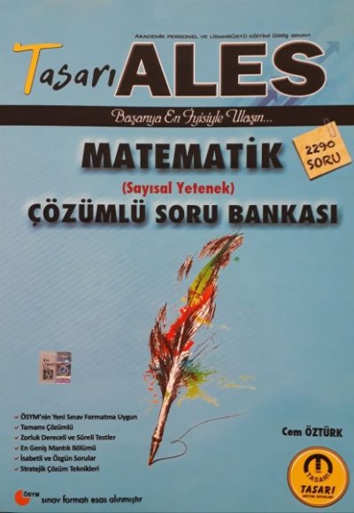 Tasarı 2020 ALES Matematik Çözümlü Soru Bankası