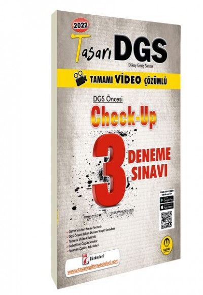 Tasarı DGS Öncesi Check Up Video Çözümlü 3 Deneme