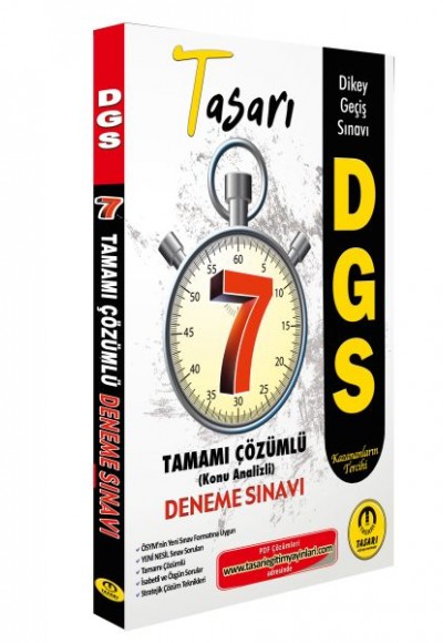 Tasarı DGS Tamamı Çözümlü Konu Analizli Deneme Sınavı 7 Fasikül