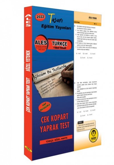 Tasarı Ales Sözel Yetenek Türkçe Yaprak Test